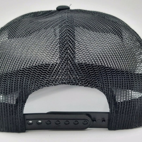 Cat Diesel Power Embroidered Flat bill Trucker Mesh Snapback Cap Hat Gorra Retro - Picture 6 of 8